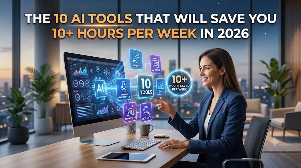 The 10 AI Tools That Will Save You 10+ Hours Per Week in 2026