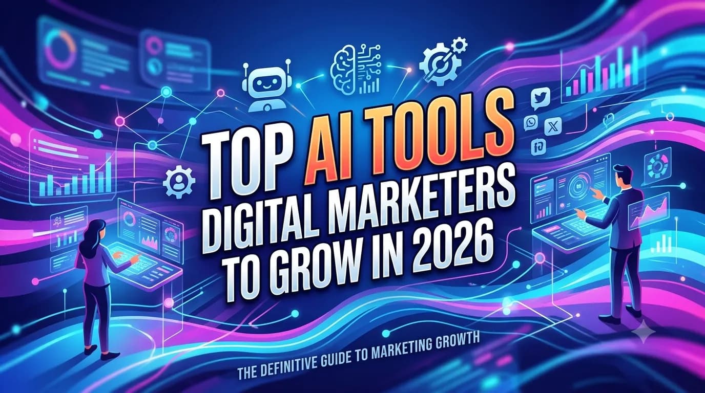 Top AI tools for digital marketers to grow in 2026.