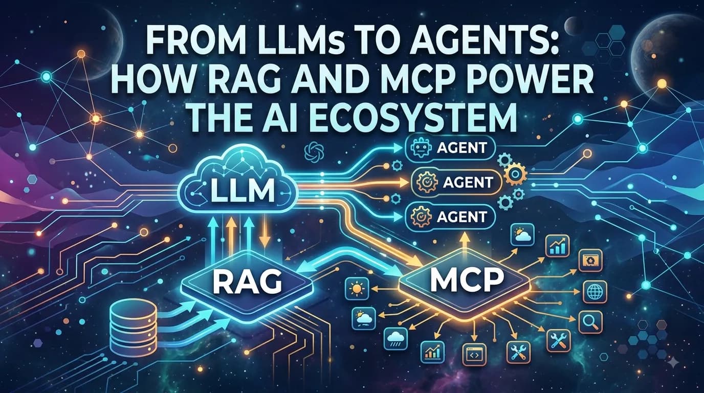 From LLMs to Agents: How RAG and MCP Power the AI Ecosystem