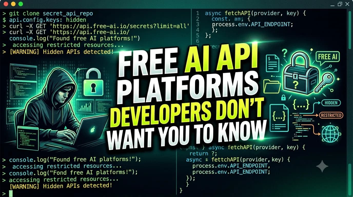 Free AI API Platforms Developers Don't Want You to Know