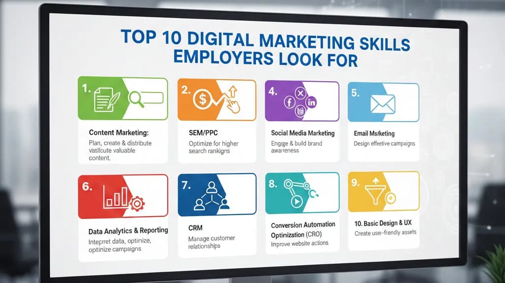 Top 10 Digital Marketing Skills Employers Look For