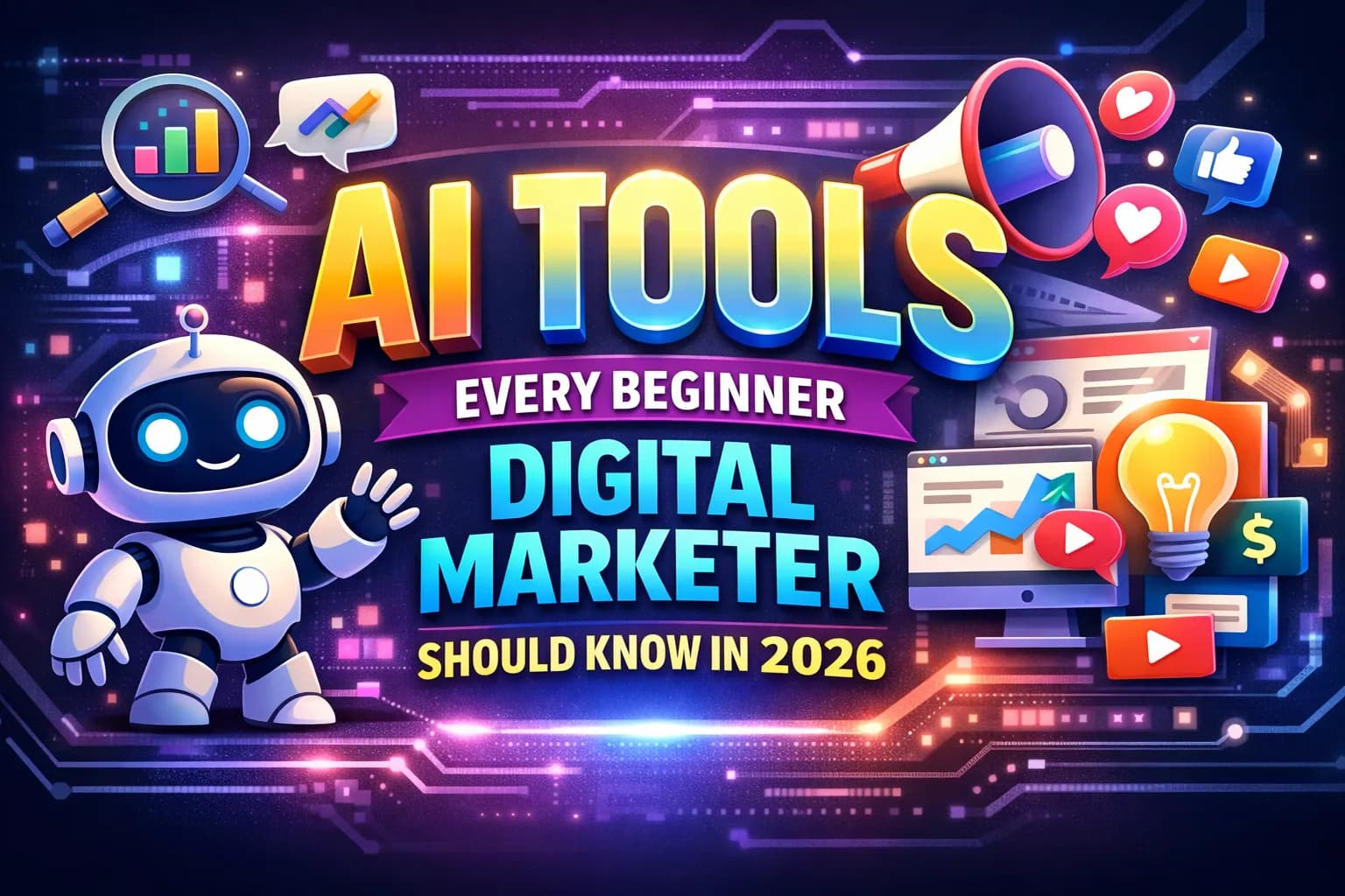 AI Tools Every Beginner Digital Marketer Should Know in 2026