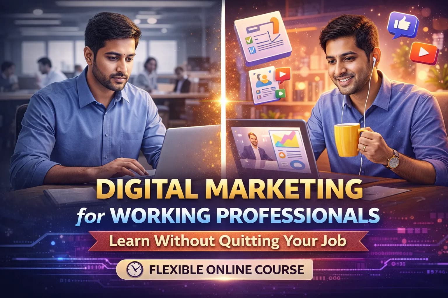 Digital Marketing for Working Professionals: Learn Without Quitting Your Job